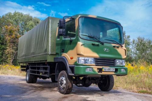 Борт - тент для транспортировки личного состава на базе Hyundai HD 120