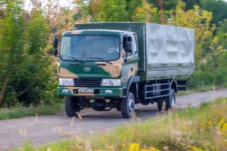 Борт - тент для транспортировки личного состава на базе Hyundai HD 120