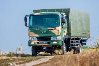 Борт - тент для транспортировки личного состава на базе Hyundai HD 120