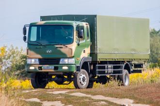 Борт - тент для транспортировки личного состава на базе Hyundai HD 120