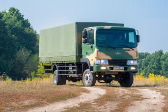 Борт - тент для транспортировки личного состава на базе Hyundai HD 120