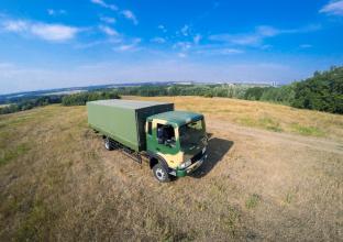 Борт - тент для транспортировки личного состава на базе Hyundai HD 120