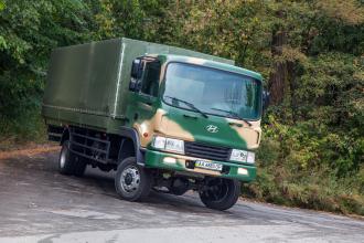 Борт - тент для транспортировки личного состава на базе Hyundai HD 120