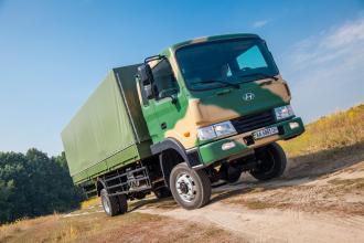 Борт - тент для транспортировки личного состава на базе Hyundai HD 120