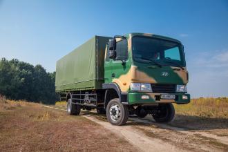 Борт - тент для транспортировки личного состава на базе Hyundai HD 120